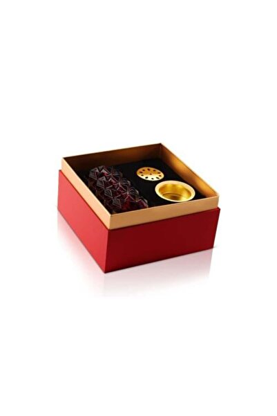 IBRAQ مبخرة من الأحجار الكريمة - كريستال أحمر