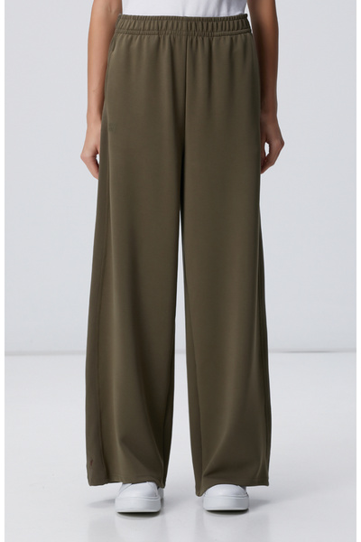 Network Haki Geniş Paçalı Eşofman Altı