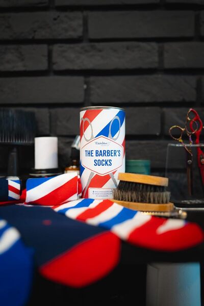 Rainbow Socks Box of unique socks as a gift for barbers - 3 pairs - size 47-50