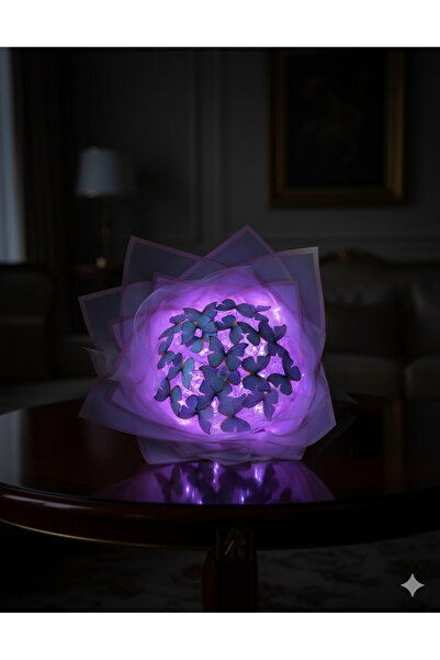 Louvi Concept Basic Led Işıklı Kelebek Buketi