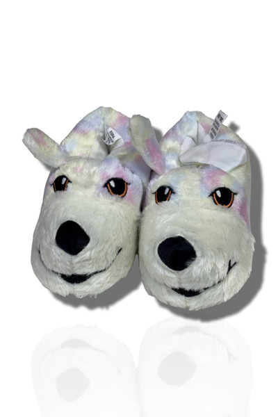 Muensu Παντόφλες με φιγούρες ζώων, μπότες για το σπίτι, παντόφλες από βελούδο...