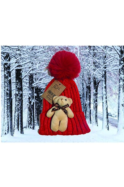 DKDZ SHOP Children's Bear Figured Beanie 02-09 Years Old