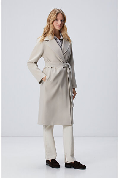 Network Taş Geniş Yakalı Manto