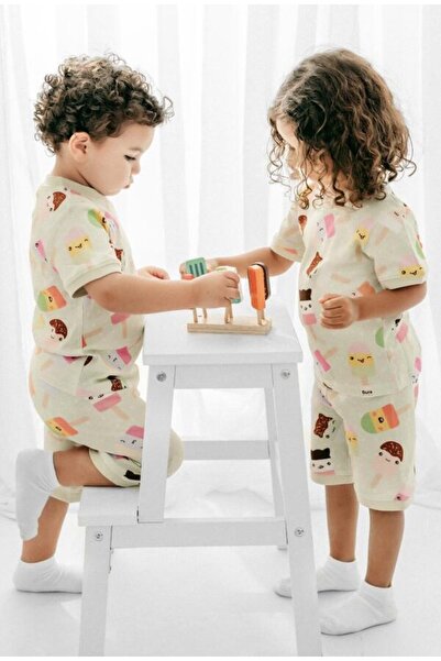 dura kidz بيجاما أطفال بطبعة ايس كريم للأولاد والبنات -مظهر جميل وراحة مثالية...