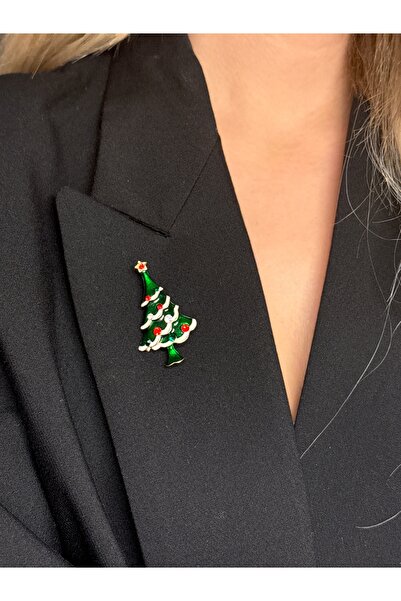 YOUES JEWELRY ÇELİK YILBAŞI BROŞ KADIN ERKEK UNİSEX BROŞ