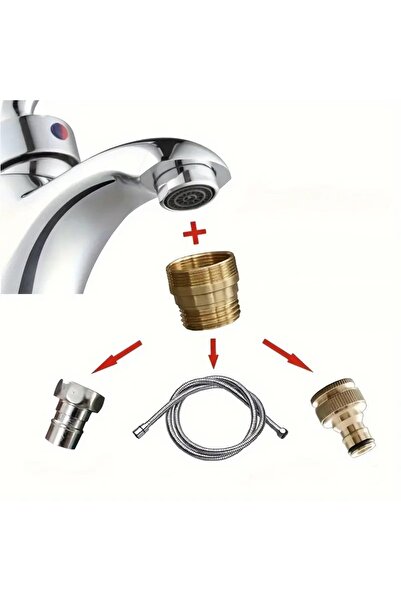 BGA pirinç musluk ucu bahçe, banyo, mutfak batarya çeşme ucu dönüştürücü M24*1 Erkek M22*1 Dişi