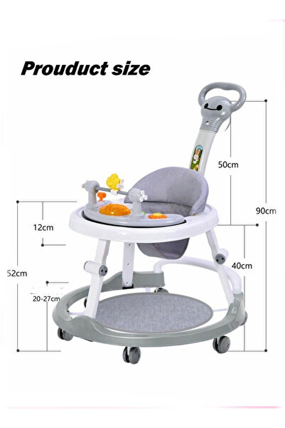 Generic Foldable Multi-Function Baby Walker, Foldable Boy and Girl Baby Walker