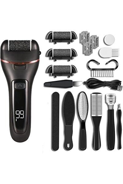 COOYA Electric Rechargeable Foot Grinder,Electric Callus Remover Digital Display Callus Remover Feet Pedic