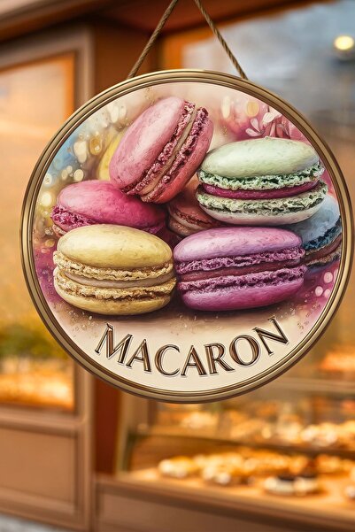 Nod Makaron Temalı İpli Ahşap Kapı Duvar Süsü, Pastane, Tatlı Dükkanı, Cafe Tablo Dekoru