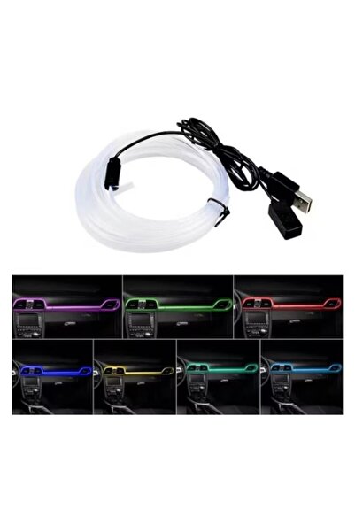 lumixauto Auto LED RGB strip, lumixauto, USB connection with wired remote, 3 meters