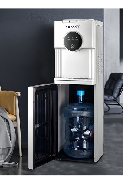 SOKANY Bottom Loading Water Cooler - Hot/Cold/Moderate - 3 Tap - Push Cup Get Water Anti-Bacterial, 500W