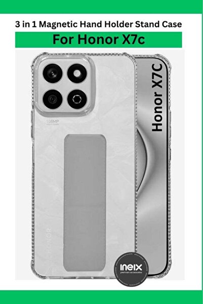 ineix حامل معصم مغناطيسي 3 في 1 - Honor X7c، قبضة إصبع ناعمة، جراب حامل TPU، ...