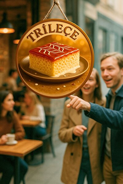 Nod زخرفة جدارية خشبية بتصميم تريلاكس مع حبل، لتزيين محلات الحلويات والمقاهي