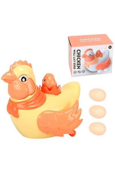 Rally Electric Egg-Laying Chicken Toy for Kids — Walks and Lays Eggs with Lights and Fun Music