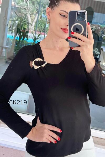 İnce Topuk Strawberry Blouse with Shoulder Buckle 6K219