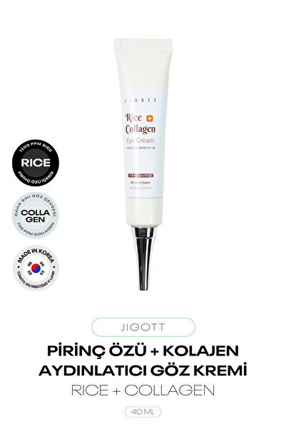 Jigott Pirinç Özü ve Kolajen İçeren Aydınlatıcı Göz Kremi Rice Collagen Eye Cream