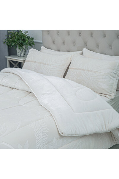 sadir Roma Velvet Winter Double Bedspread Set - 6 Pieces