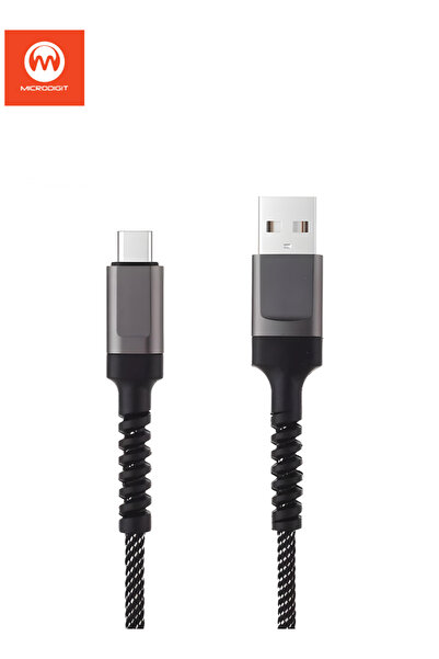 Microdigit كابل شحن بيانات DC272T من النوع C - شحن سريع 5 فولت/2 أمبير، 1 متر...
