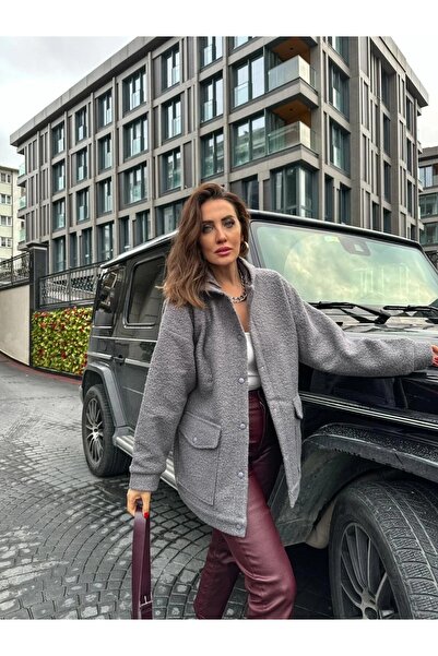 MADAME MELEK Zr Model Brand Teddy Coat