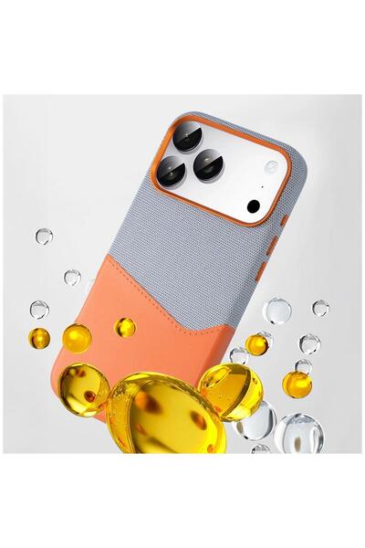 Zebana Apple iPhone 17 Pro Max Compatible Case Zeyra M-Safe Leather Case with Card Holder Brown