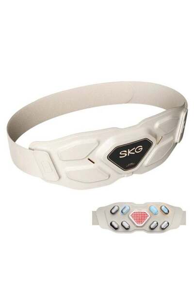 SKG جهاز تدليك أسفل الظهر W9 Pro لتخفيف الألم، وسادة تدفئة لاسلكية قابلة للتع...