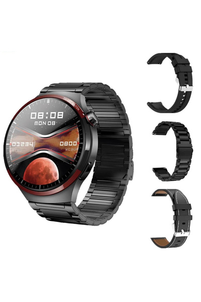 yollayenilensin HW10 Pro Akıllı Saat GPS NFC Yüksek Çözünürlüklü Ekran Güçlü 2 Kordonlu