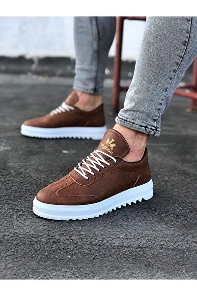 Zapatos WG022 Мъжки ежедневни спортни обувки с връзки и перфориран десен от к...