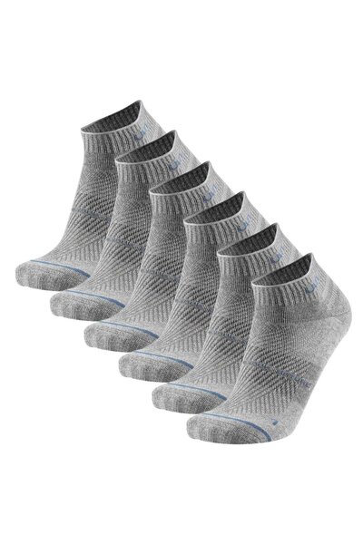 UYN Unisex Sneakersocken, 6er-Pack – Alltagssocken, niedrig geschnitten, Logo, einfarbig