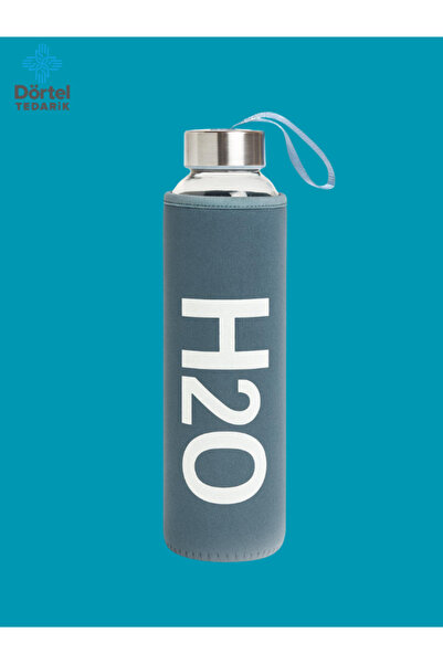 Tohana زجاجة مياه زجاجية بغطاء 750 مل