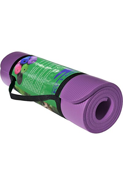 SKY LAND Yoga Mat EM-9315-P Non-Slip 10mm Thick with Strap for Yoga, Pilates & HIIT Workouts
