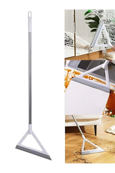 Generic مكنسة سحرية من السيليكون متعددة الوظائف مع عمود من الفولاذ المقاوم للصدأ (98.8 سم)