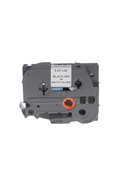 Brother P-Touch Tze-M951 Equivalent Matte Silver on Black Label Strong Adhesi...