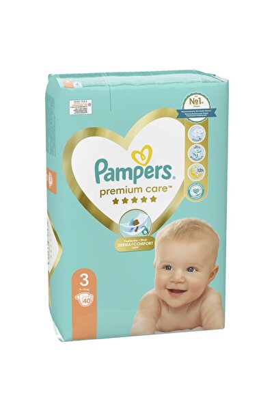 Pampers Premium Care Value Pack Minus Diapers, Size 3 (6-10 kg), 40 pcs
