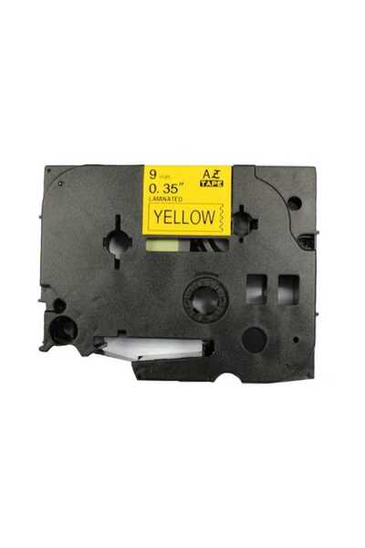 Brother P-Touch Tze-621 Compatible Yellow on Black Label 9mm X 8m