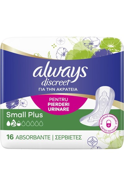 Always Discreet Absorbante mici+ 16 buc (incontinență urinară)