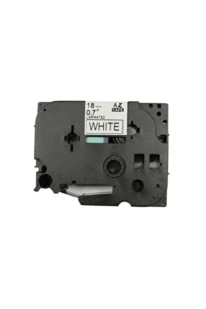 Brother P-Touch Tze-241 Compatible Black on White Label 18mm X 8m