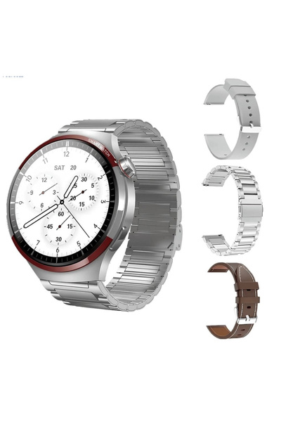 yollayenilensin HW10 Pro Akıllı Saat GPS NFC Yüksek Çözünürlüklü Ekran Güçlü 2 Kordonlu