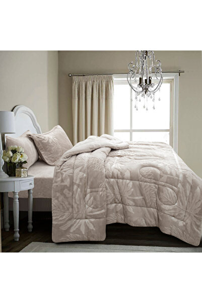 sadir Linda Luxury Velvet Winter Duvet Set, Single and a Half, 4 Pieces