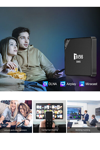 TV98 Smart Top Box S905 4K HD WiFi Android Set TV box
