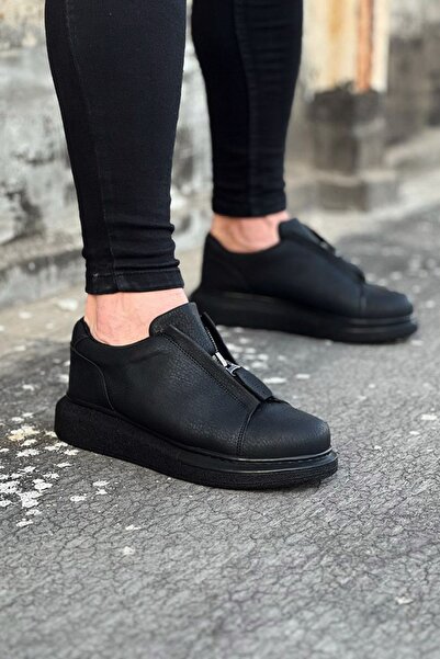 Zapatos WG010 Pantofi sport casual pentru bărbați, cu fermoar, din piele, CST...