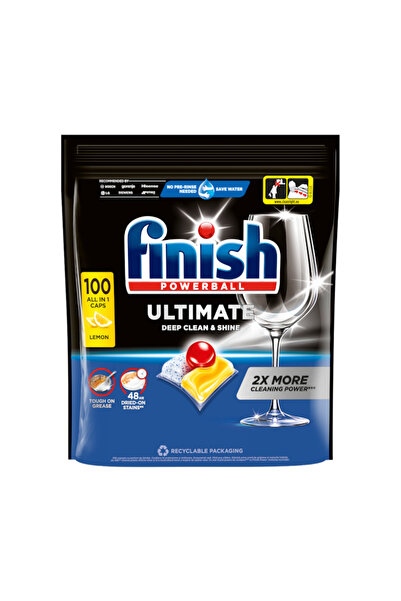 Finish Capsule detergent pentru mașina de spălat vase Ultimate, lămâie, 100 spălări