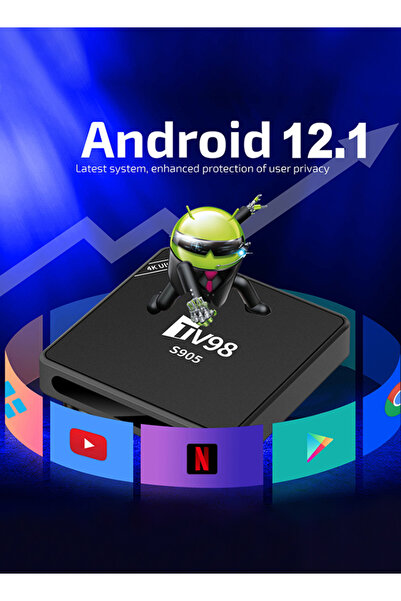 TV98 Smart Top Box S905 4K HD WiFi Android Set TV box