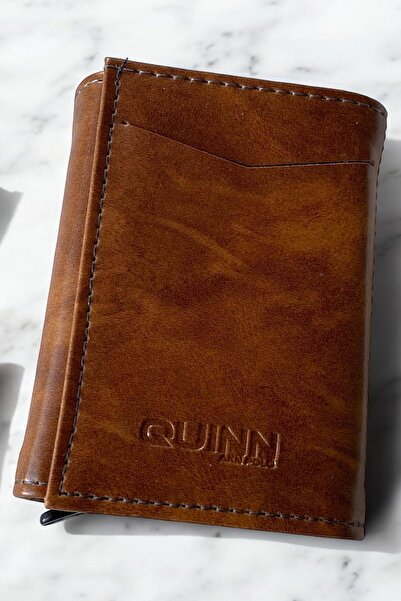 shai Men's Brown Color Automatic Card Holder