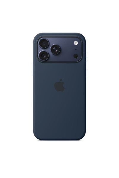 Apple iPhone 17 Pro Max için MagSafe özellikli Silikon Kılıf - Gece Yarısı