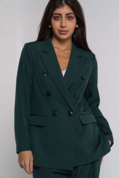 Nichii Solid Button-Front Jacket with Pockets