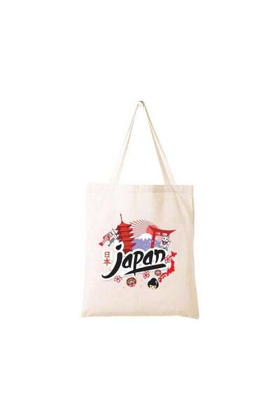 Generic Japan Cotton Bag Eco-Friendly Canvas Tote Bag with Printed Design for Women