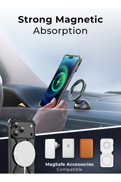 Glassology Borderless Case for iPhone 17 Pro Max – Sleek Black Titanium Protection