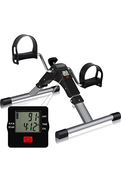 Genaric Pedal Exerciser Bike Drive Exercise Peddler Digital Foldable Mini Floor Foot Leg Fitness
