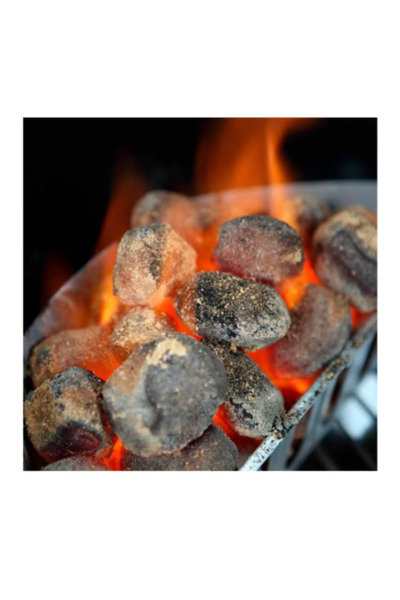HOT GRILL Premium Coconut Shell Charcoal Briquettes for Barbecue & Grill (4 KG)
