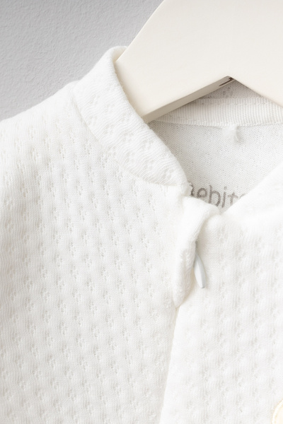 mini mia Cute Teddy Bear Embroidered Quilted Zippered Sleeping Bag